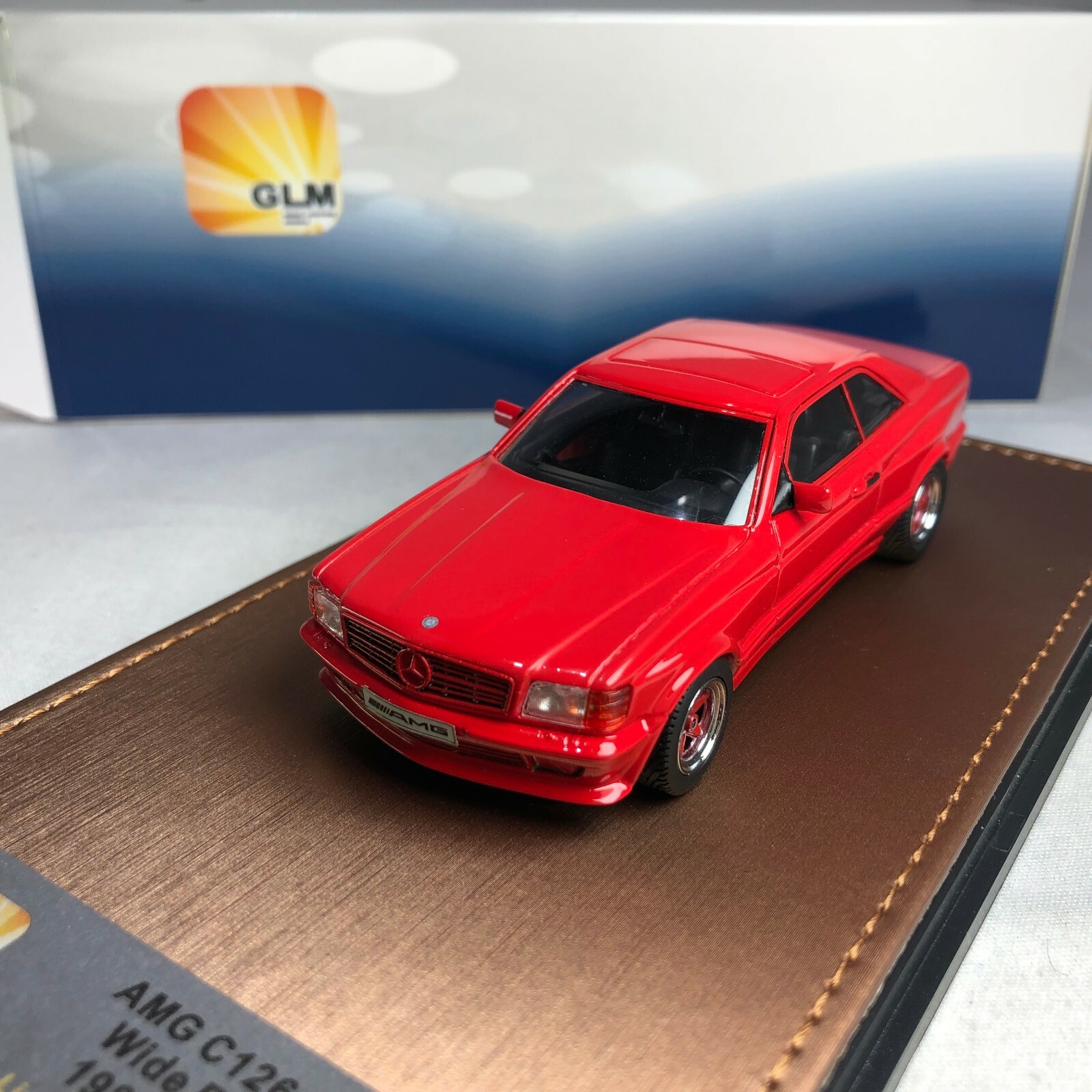 1/43 GLM Mercedes-Benz AMG C126 6.0 1984, Red GLM206601 1/43 GLM Mercedes-Benz AMG C126 6.0 1984, Red GLM206601
