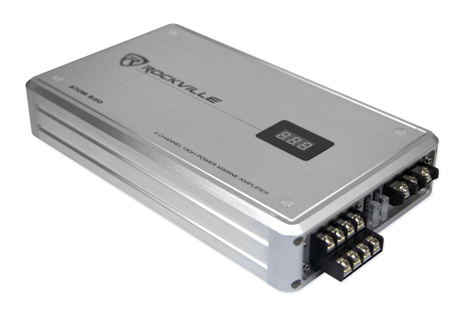 4-канальный морской Bluetooth-усилитель Rockville ATOM S20 мощностью 1600 Вт микрофон PA Комплект усилителей