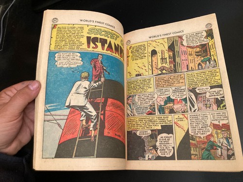 WORLD'S FINEST #54 (1951) **GOLDEN AGE BATMAN/SUPERMAN++** Higher Grade! - Picture 20 of 24