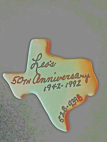 LEO'S MEXICAN RESTAURANT 50th ANNIVERSARY 1942/1992 CERAMIC MAGNET HANDPAINTED  - Picture 1 of 12