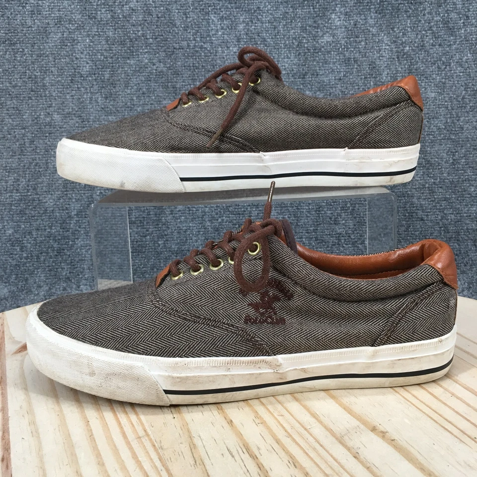 Beverly Hills Polo Club Barco Zapatos Para Hombres 8.5 Gris Punta Redonda Con Cordones Informales Lona Foto 2 de 4