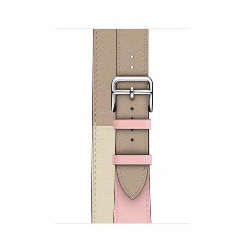 Correa de cuero larga doble correa de pulsera para iWatch Apple Watch 38/40/42/44/41/45 mm - Imagen 53 de 54