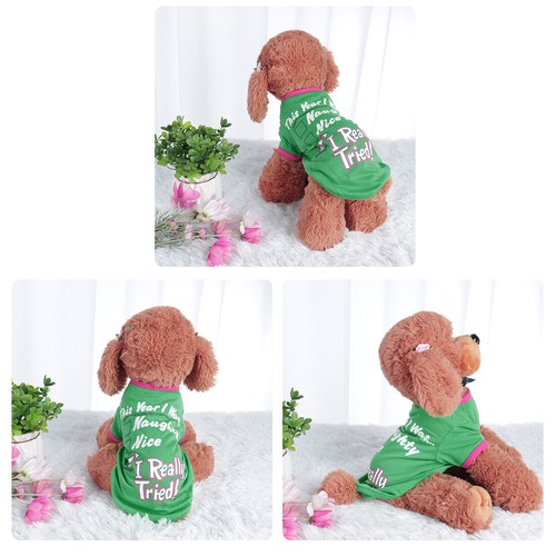 Dog T Shirt Puppy Small Pet Sweatshirt Tops Clothes Apparel Vest Costume #2, XS - Imagen 5 de 7