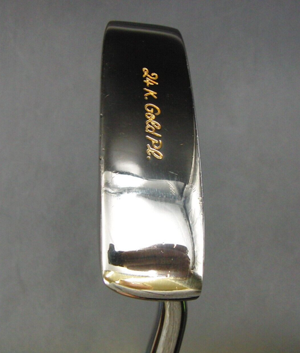 24k Gold Pl. Putter Graphite Shaft Playing Length 90cm Unbranded Grip