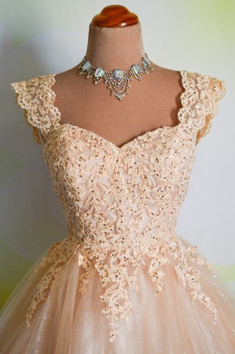 Nude Short PROM 2025 EVENING PAGEANT FORMAL BALL GALA DRESS WEDDING GOWN M 6/8 - Picture 2 of 12