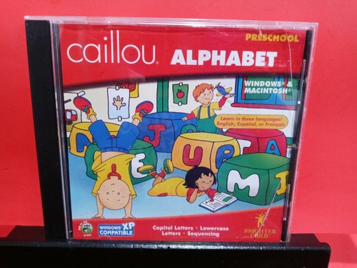Caillou Alphabet Pc Game Cd Rom A504 Ebay