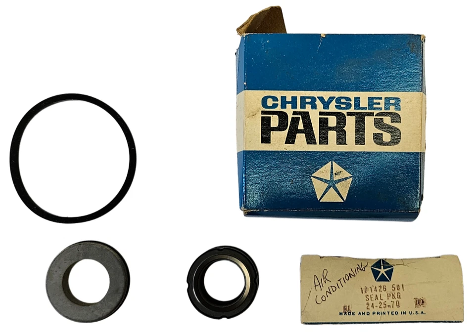 1959-1978 Dodge Plymouth Air Conditioner Compressor Seal Package 1426501 NOS. - Image 2 of 4