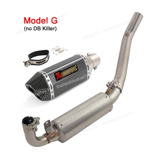 For Aprilia GPR250R GPR250S 2021-2024 Mid Exhaust Pipe Slip-on Muffler DB Killer - Picture 9 of 12