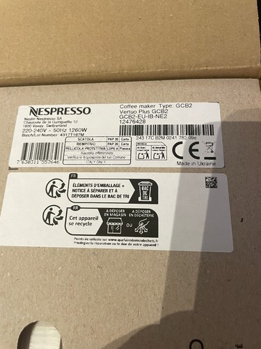 Nespresso Kapselmaschine Vertuo plus, schwarz, Neu, Originalverpackt - Bild 4 von 8