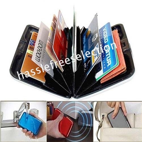 Aluminum Anti Rfid Aluma Wallet Credit Card Holder Case Deluxe Scanning Color - Picture 2 of 17