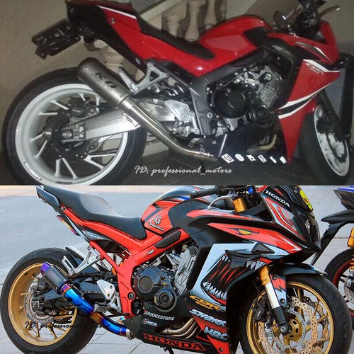 Silenciador cola media para Honda CBR650R CB650R 2019-2022 CBR650F 2014-18 - Imagen 2 de 12