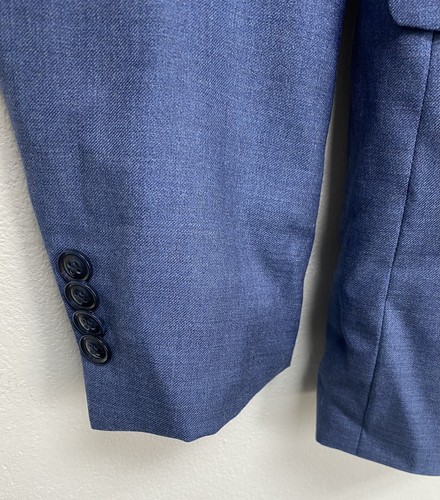 JOHN VARVATOS STAR USA Bleecker Street Mélange Solid Slim Fit Suit Jacket, 44R - Picture 8 of 12