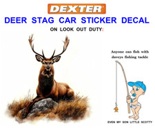 DEER STAG STICKER CAR VAN WINDOW WALL MAN CAVE GUN BOX DECAL HUNTING SHOOTING
