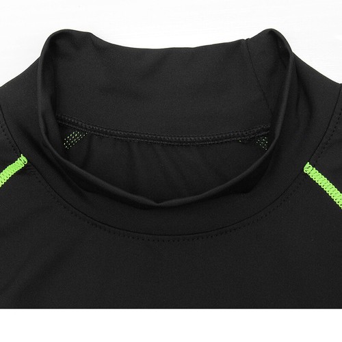 Maglia sportiva termica uomo armatura a compressione strato base manica lunga palestra s2 ☋ - Foto 2 di 25