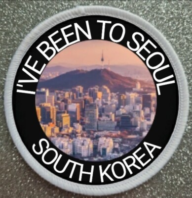 3'' Seoul Südkorea Sublimation Aufbügeln/Aufnähen Patch Abzeichen 