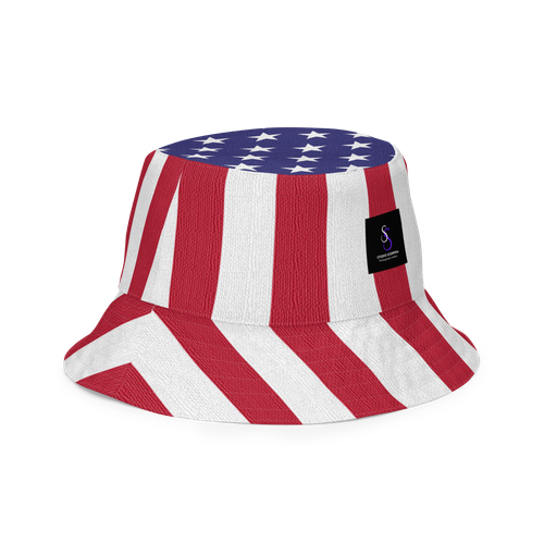 Reversible US American Flag Bucket Hat USA - Picture 12 of 42