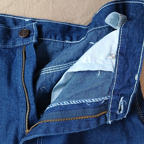 Dickies Men's Denim Relaxed Fit Carpenter Shorts Size 34 Blue White Stitch NWT - Picture 18 of 19