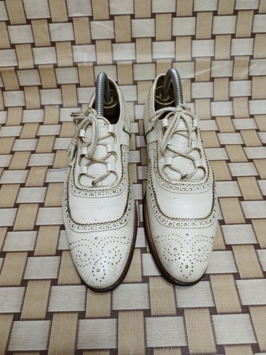CHURCH'S KELMARSH BROGUES DA DONNA IN PELLE BIANCA TAGLIA EU 36.5 - Foto 3 di 17