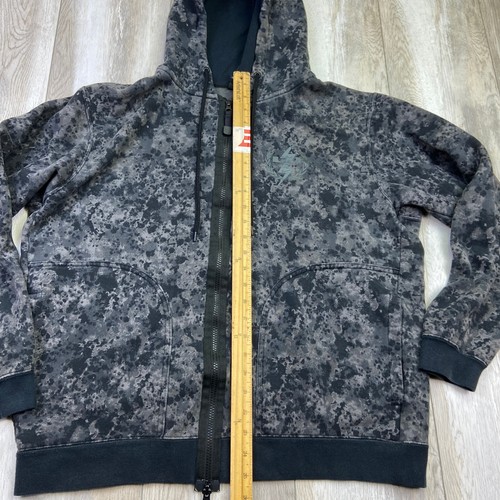 Nike The LeBron Printed Hoodie Mens Large Black Gray Full Zip Akron Ohio Men - Picture 7 of 13