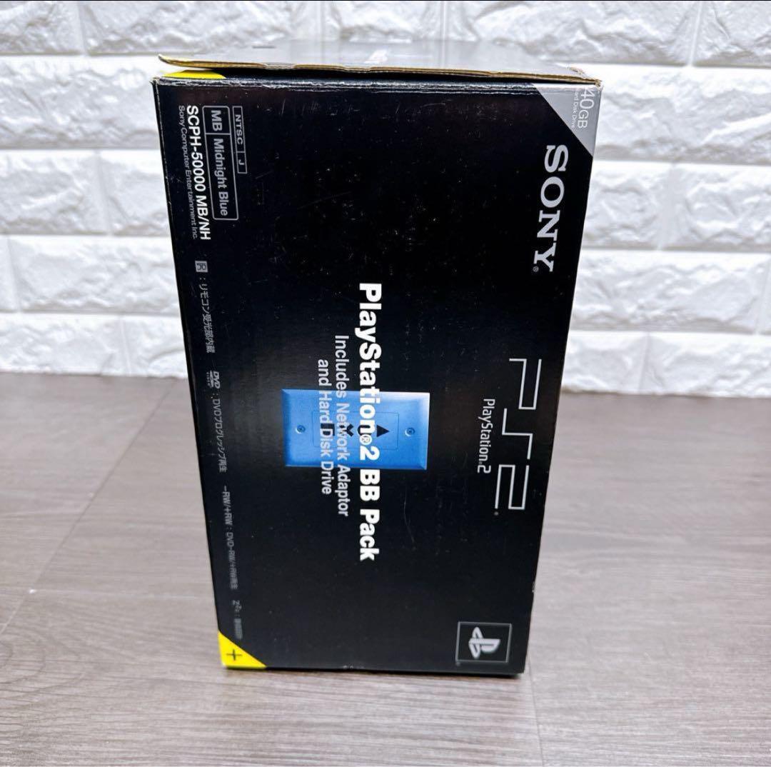 家庭用ゲーム機本体 Playstation2 BB Pack SCPH-50000 Playstation 2 Midnight Blue BB Pack Console Japan PS2 sony