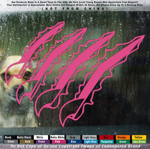 Funny Scratch Claws Right JDM Hellcat Panther Fits Car Jeep Truck Sticker - Picture 2 of 12