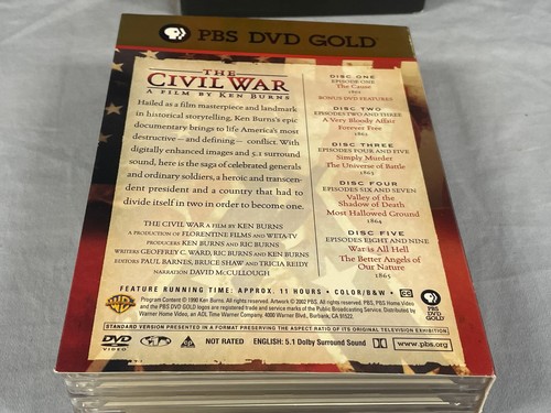 MINT The Civil War: A Film by Ken Burns DVD (PBS DVD GOLD ) - Imagen 6 de 6