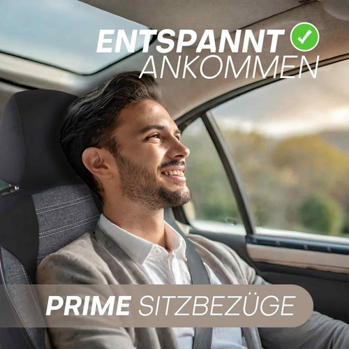 Fundas de asiento de coche Prime adecuadas para Toyota Auris E150 desde 2007-2012 (negro) | NUEVO - Imagen 12 de 12
