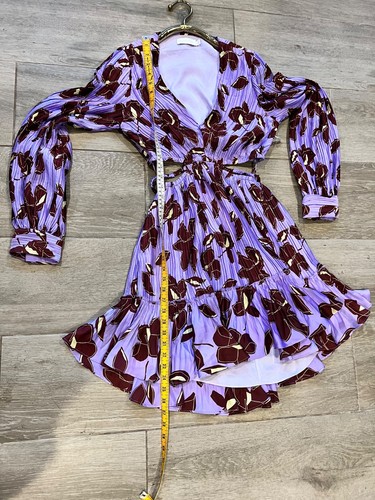 NWOT Jonathan Simkhai Londyn Collage Floral-Print Cutout Mini DRESS size M - Picture 12 of 12