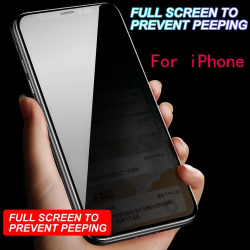 Privacy Tempered Glass Anti-Spy Screen Protector For iPhone 13 11 XS XR X 12 5  - Picture 6 of 7