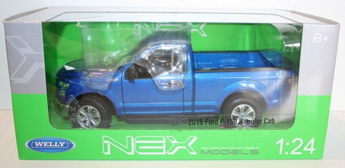 Welly NEX 1/24 Scale 24063W - 2015 Ford F-150 Regular Cab - Blue - 第 10/12 張圖片