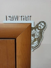 I Saw That Jesus Christian decor Jesus door corner Funny Church Door Corner