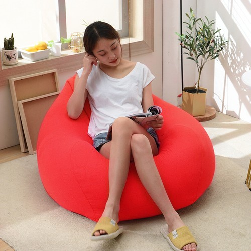 Große Sitzsack Stühle Couch Sofabezug Lazy Lounger Beanbag Sessel ohne Füllung - Bild 5 von 33