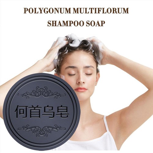 Hair Darkening Shampoo Natural Polygonum Essence Bar Shampoo Soap Women/Men Best - Picture 2 of 8