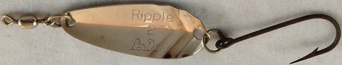 LES DAVIS Ripple 2 Metal Spoon Lure-Chrome Finish-1 1/4" Long - Picture 2 of 3
