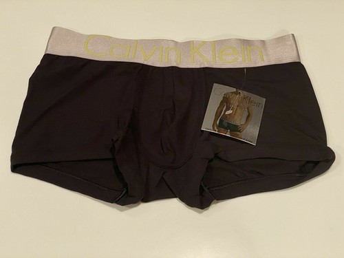 CALVIN KLEIN BAULE UOMO (X-LARGE) ACCIAIO MICROFIBRA VITA BASSA NUOVO CON ETICHETTE U27160-002 NERO - Foto 4 di 4