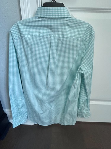 Top Vineyard Vines Para Hombre Manga Larga Botón Delantero Talla XS Azul Cuadros Calce Clásico - Imagen 5 de 5