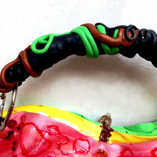 Borsa donna borsetta accessori originali tracolla modello mela frutta borsetta - Foto 3 di 24
