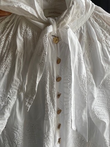 ZIMMERMANN KALEIDOSCOPE 12 ZODIAC NAMES BLOUSE SIZE 1 AUD 10-12 US 6-8