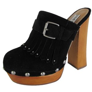 Donna Us Borchiato Steve Camoscio Madden Scarpe Sabot Helgga Clog 9 Nero ZqTUz7A