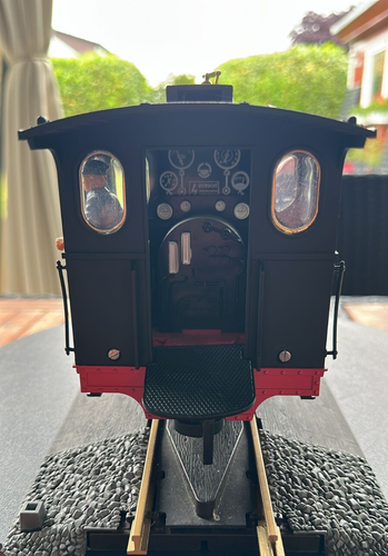 LGB 2015D Dampflok mit Licht & Heizer für Gartenbahn Spur G - Bild 2 von 4