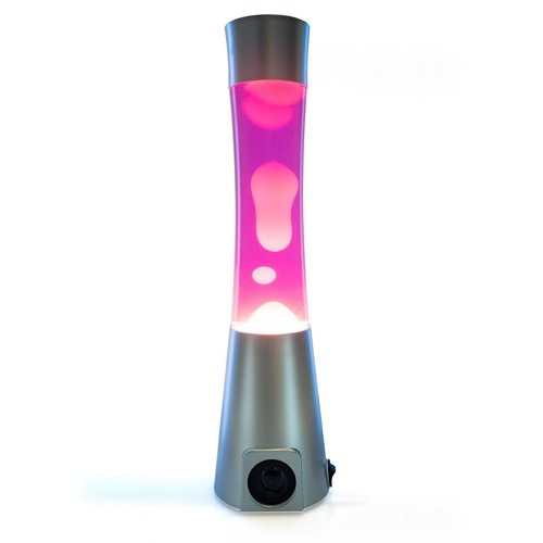 LAVA MOTION LAMP With BLUETOOTH SPEAKER Silver/Pink/White Australian Compliant - Picture 4 of 11