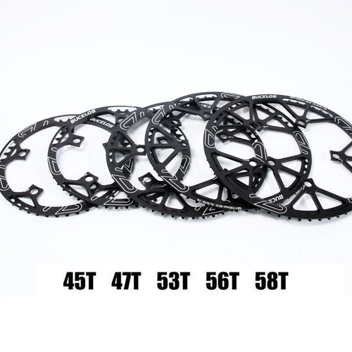 BUCKLOS 170mm Crank 130BCD 45-58T Chainring Road Folding Bike Crankset Sprocket - Picture 14 of 15