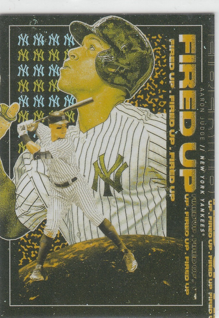 2019 Aaron Judge Topps Fire Fired Up GOLD MINTED Parallel #4 - NY Yankees