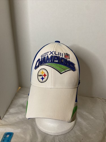 Gorra Reebok On-Field Hat Pittsburgh Steelers Super Bowl XLIII 43 Champions NFL - Imagen 1 de 6