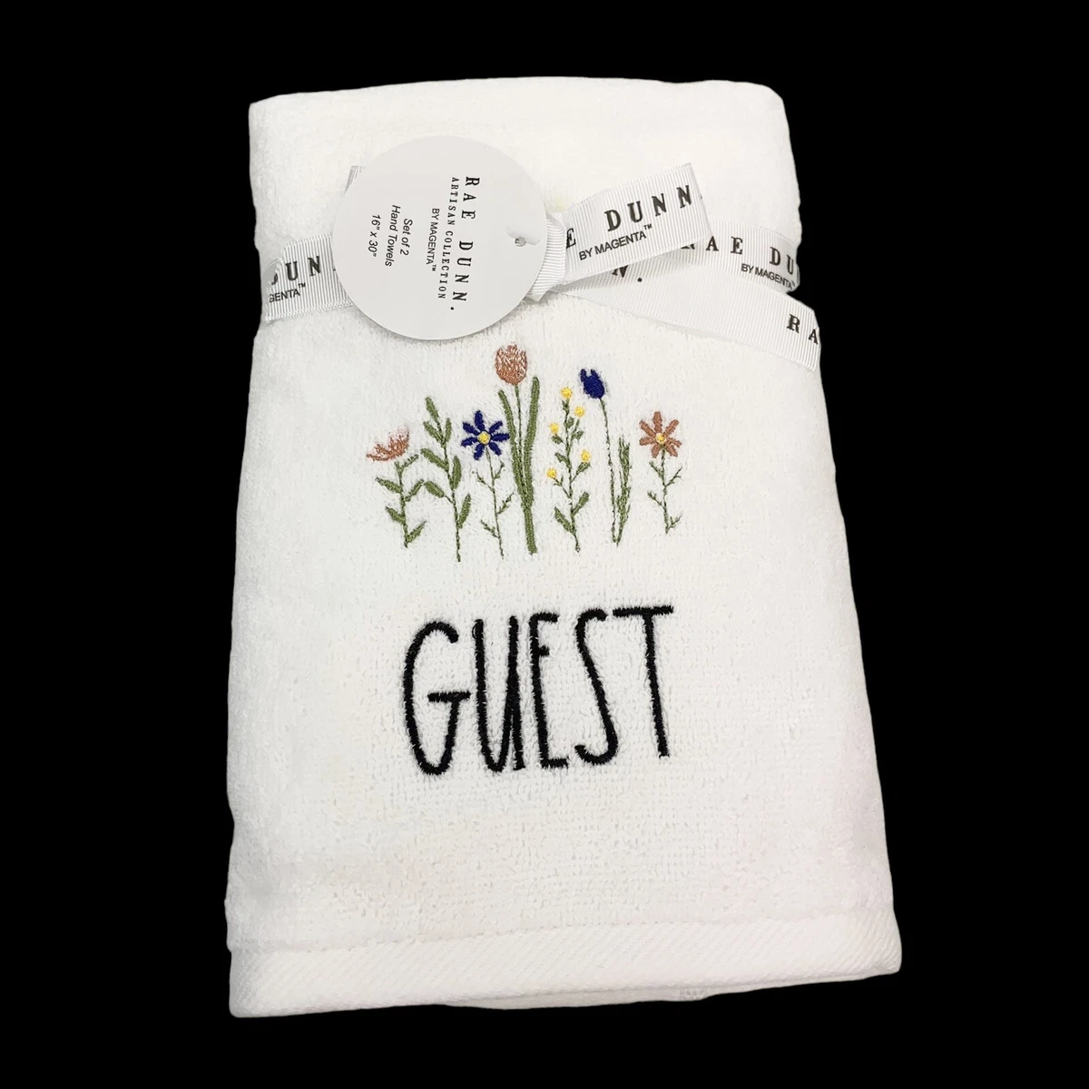 Bee Embroidered Guest Towel (Set of 2)