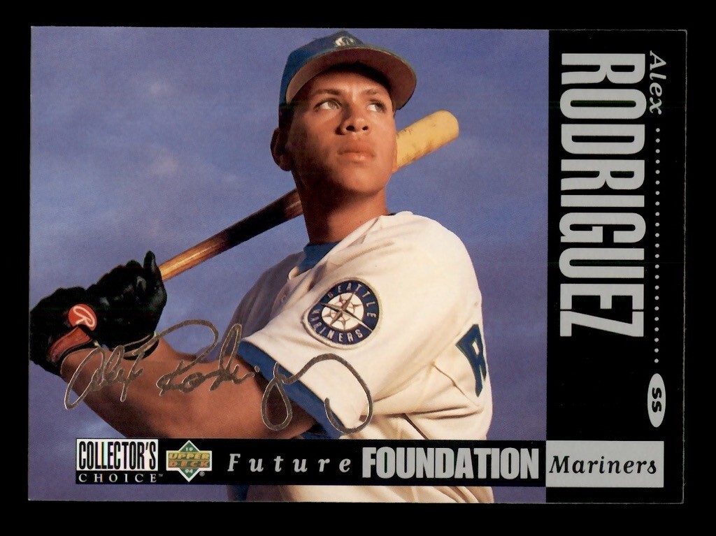1994 COLLECTOR'S CHOICE #647 ALEX RODRIGUEZ FUTURE FOUNDATION SILVER SIGNATURE