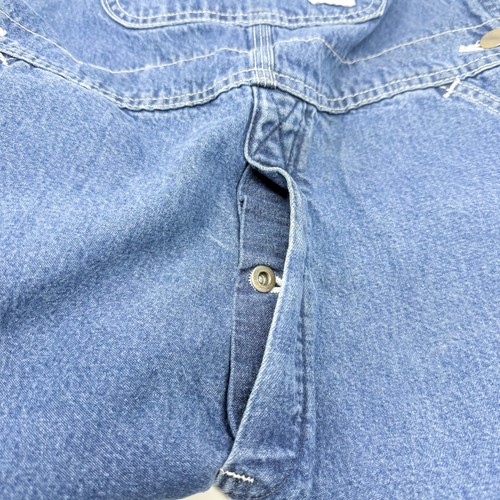 Vintage Carhartt Blue Denim Overalls Kids Size XL/Women’s Small Double Knees - Picture 6 of 9