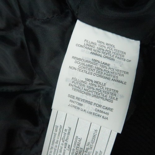 Wallace & Barnes Jacke Herren klein blau Wolle durchgehender Reißverschluss Bomber Taschen J Crew - Bild 5 von 10