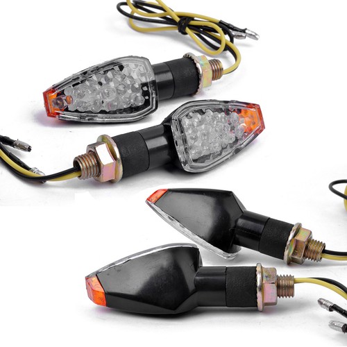1 Pairs Motorcycle Turn Signals Lights For Suzuki Yamaha Honda Sports Parts AKMO - Bild 2 von 8