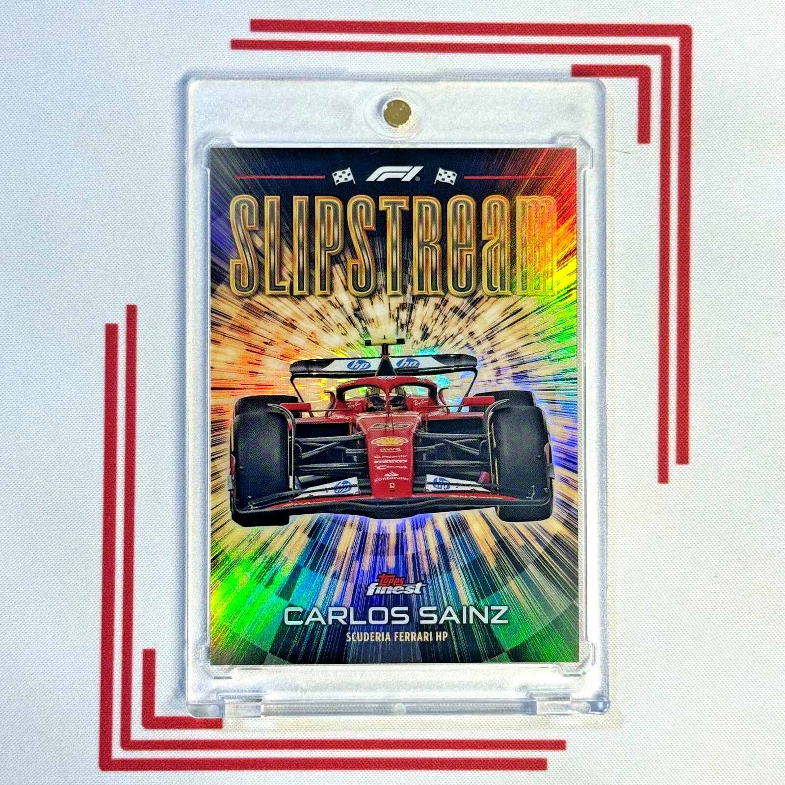 2024 Topps Finest Formula 1 F1 CARLOS SAINZ Slipstream CASE HIT SSP #SS-4 sp